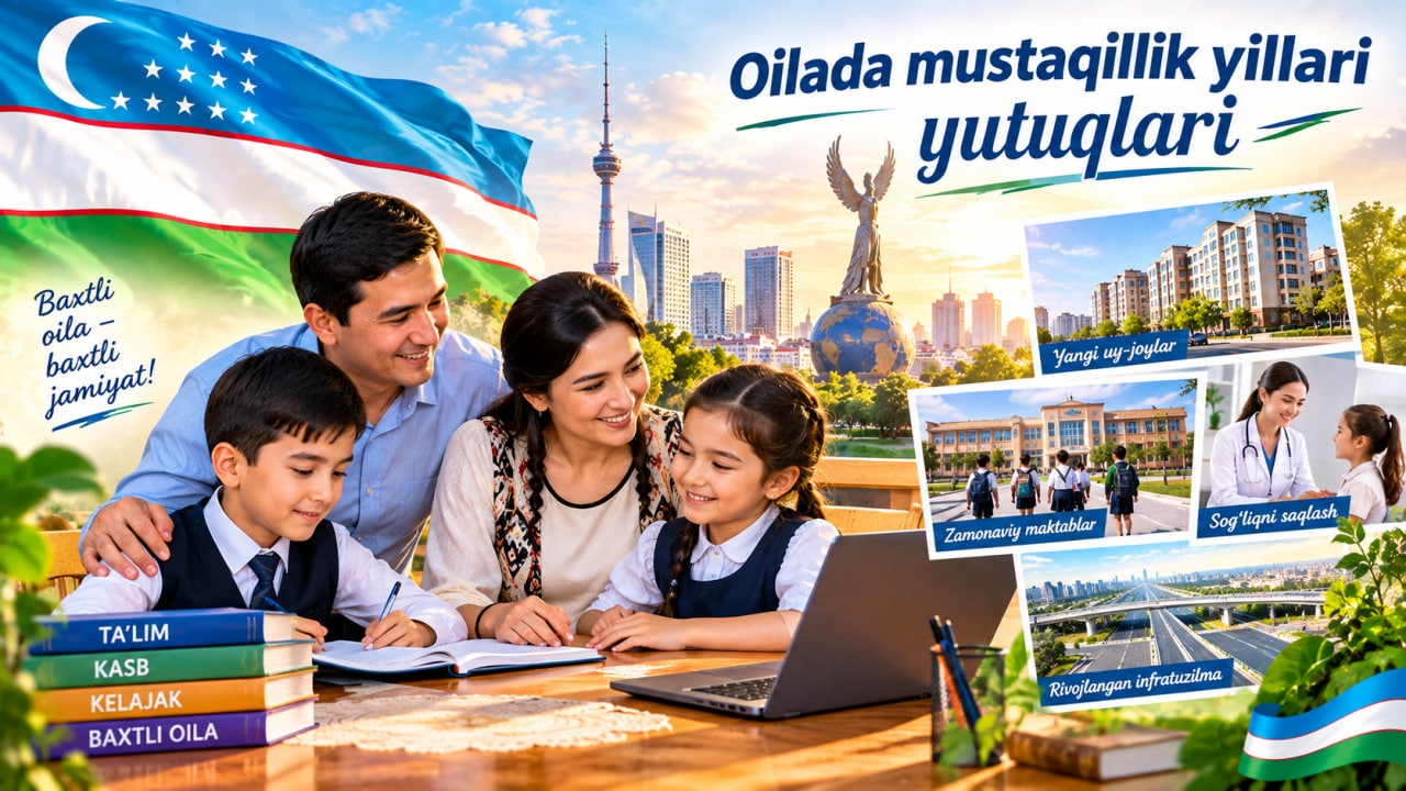 Oilada mustaqillik yillari yutuqlari insho